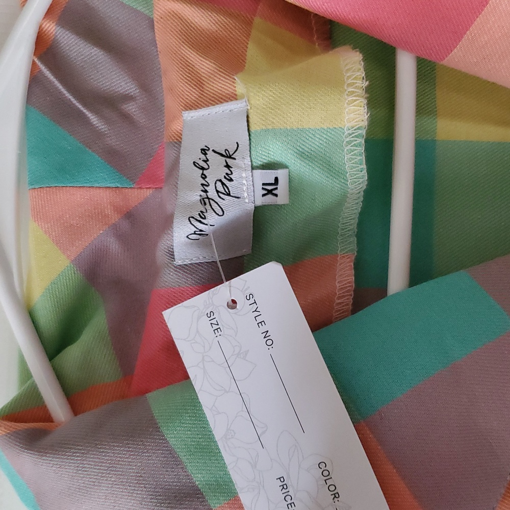 NWT Unique Vintage Magnolis Park Plaid Dress XL - Picture 3 of 4